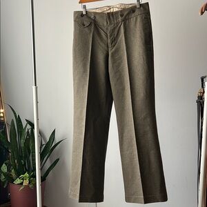 RALPH LAUREN RUGBI Green Brown wide leg Pants 8